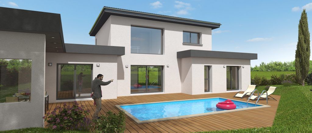 villa sous sol rdc étage contemporain ceyrat (1)